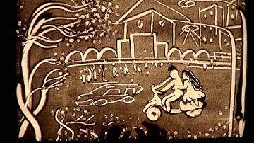 tranh cát đám cưới tuấn dũng + thùy dương