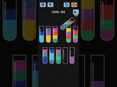 Water Color Sort Level 313 314 315 WalkThrough Solution Gameplay