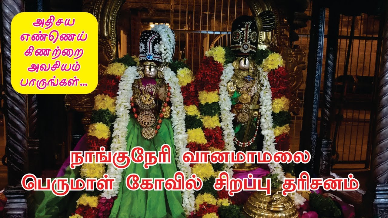 எண்ணெய் கிணறு கொண்ட அதிசய கோவில் | Vanamamalai Perumal temple | நாங்குநேரி வானமாமலை பெருமாள் கோவில்