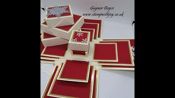 4 Exploding Boxes using Stampin