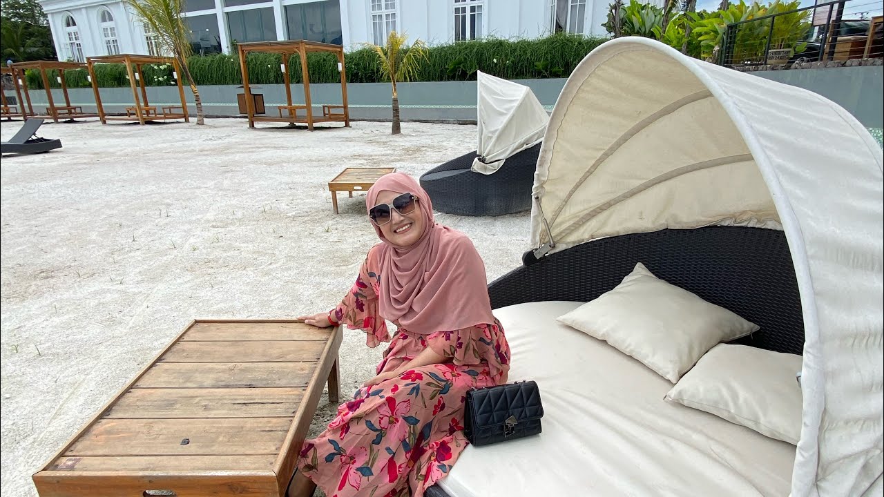 SARAJIWA BEACHLAND Soreang kab Bandung , pantai kolam ombak syeru ada kolam hangat , tapi Sepi 😔