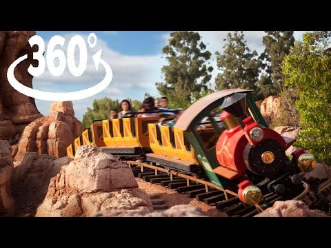 360º Ride on Big Thunder Mountain Railroad Disneyland