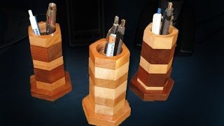 How to make a Pen and Pencil Holder - woodworking
