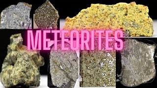 50 Meteorites in 8mins! Meteorite Examples, Meteorite Compilation, Showcase by The Asteroid Miner