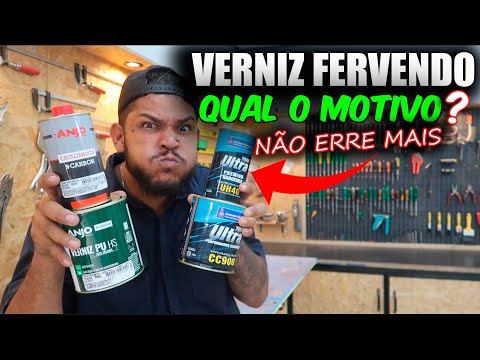 VERNIZ AUTOMOTIVO FERVENDO - QUAL O MOTIVO? PORQUE OS VERNIZ FERVE NA APLICAÇÃO?