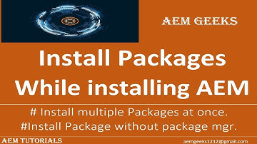 AEM Tutorial #56 | Install multiple packages without package manager in aem