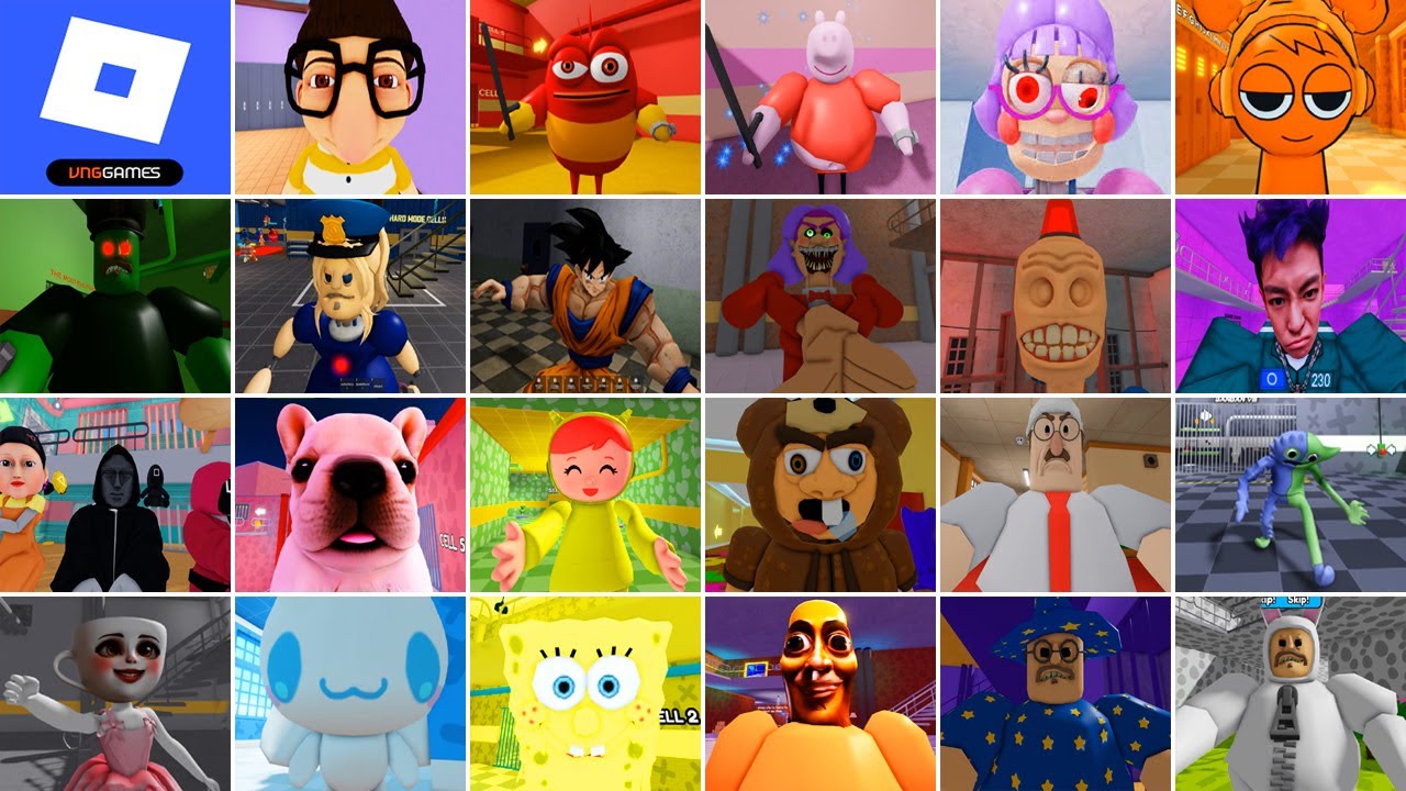 Roblox,JERRY'S THEATER RUN,The FREAKY Nerd,RED LARVA'S,PEPPA PIG'S PRISON,ESCAPE TRON'S DETENTION