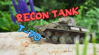 Making, rusting, and ultimately failing MiniArt's T-70M model