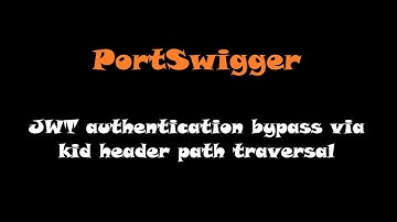 PortSwigger - JWT authentication bypass via kid header path traversal | Quick Solution
