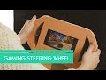 How to make GAMING STEERING WHEEL from a cardboard //  HomeCraft