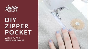 How to Make a Zipper Pocket Tutorial