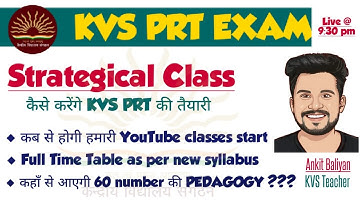KVS PRT Exam - कैसे करे खुद से तैयारी| Ankit Baliyan| THE ZORAWAR CLASSES