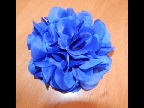0 - Як зробити квітку з тканини своїми руками для сукні?
