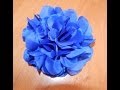 Цветы из ткани. Как сделать  цветок из синтетической  ткани.DIY.Flowers of fabric