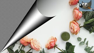 Create a Page Curl Effect in Gimp