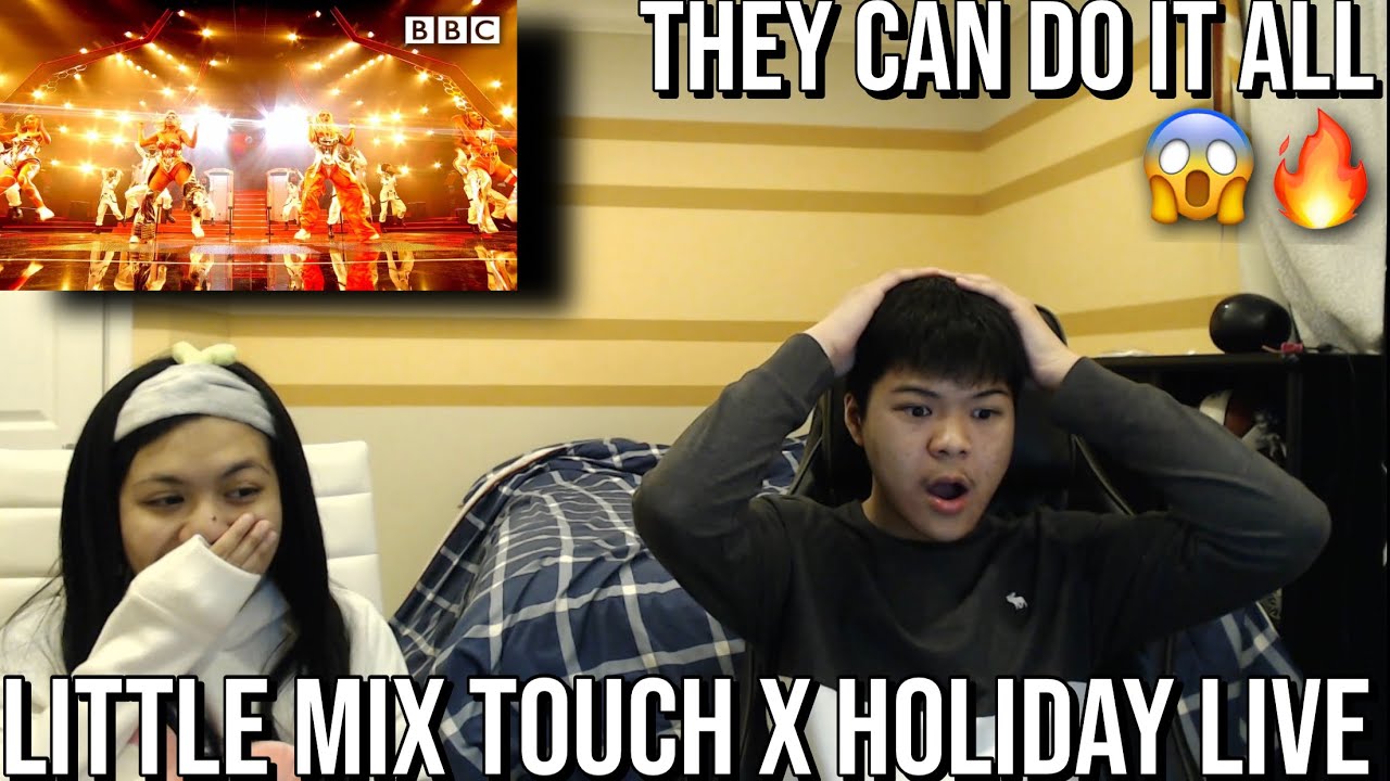 СЕСТРА РЕАКЦИЯ НА Little Mix - Holiday / Touch (Прямой эфир с Little Mix The Search)