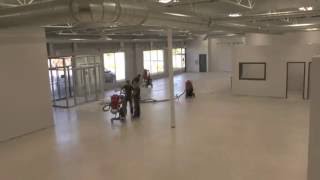 Time lapse video of ASPART-X flooring system (polyaspartic)