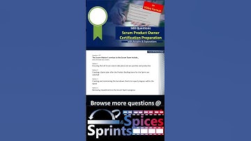 Product Owner Certification Question 337 #agile #scrum #scrumcertification  #scrumpo #pspoquestions
