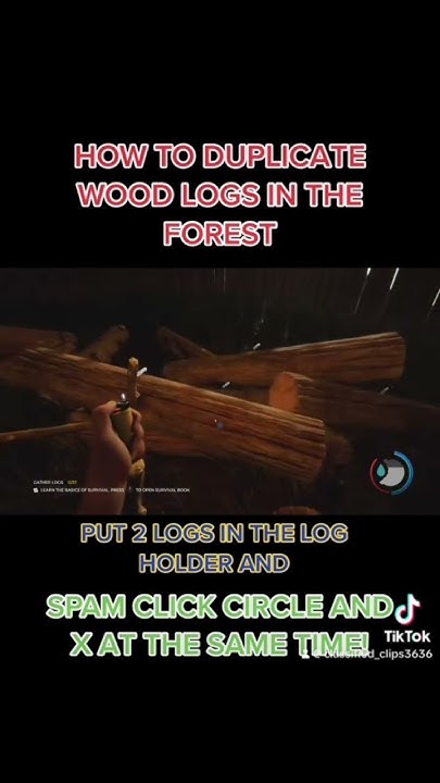 How To Dupe Logs In The Forest How To duplicate Logs In The Forest #theforest #theforestgameplay #