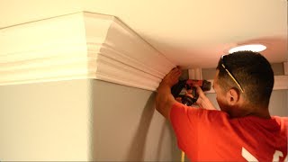 Two Piece Crown Moulding - How to Install the Base Trim Two Piece Crown Moulding - How to Install the Base Trim