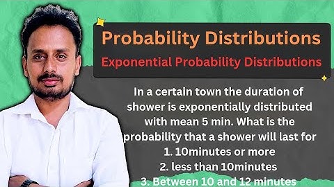 Exponentially distribution with problems | Probability Distributions | important problem