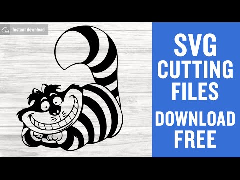 Cheshire Cat Svg Free Cutting Files for Cricut Silhouette Instant Download