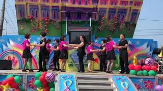 1080511日南奕興福德宮週年慶典~銅安(日南)國標舞蹈班表演，吉魯巴舞曲:傷心太平洋~黃景湛老師教學