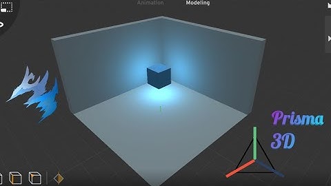3d glowing cube tutorial with Prisma 3d @ArtistFS