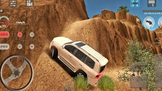 Offroad Drive Desert Gameplay - Toyota Land Cruiser Mountain Offloading 4×4 Drive - Android Gameplay screenshot 1