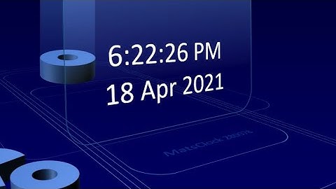 MatsClock 120078 Full - Free PowerPoint Digital Clock PPT