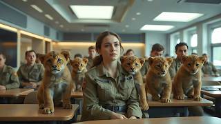 The Instructors Brought Predator Cubs Into Class — They Ignored Everyone and Sat Beside Human Cadet