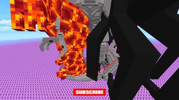Burning Godzilla Vs Mechagodzilla Vs Muto in Minecraft WhatsApp Status