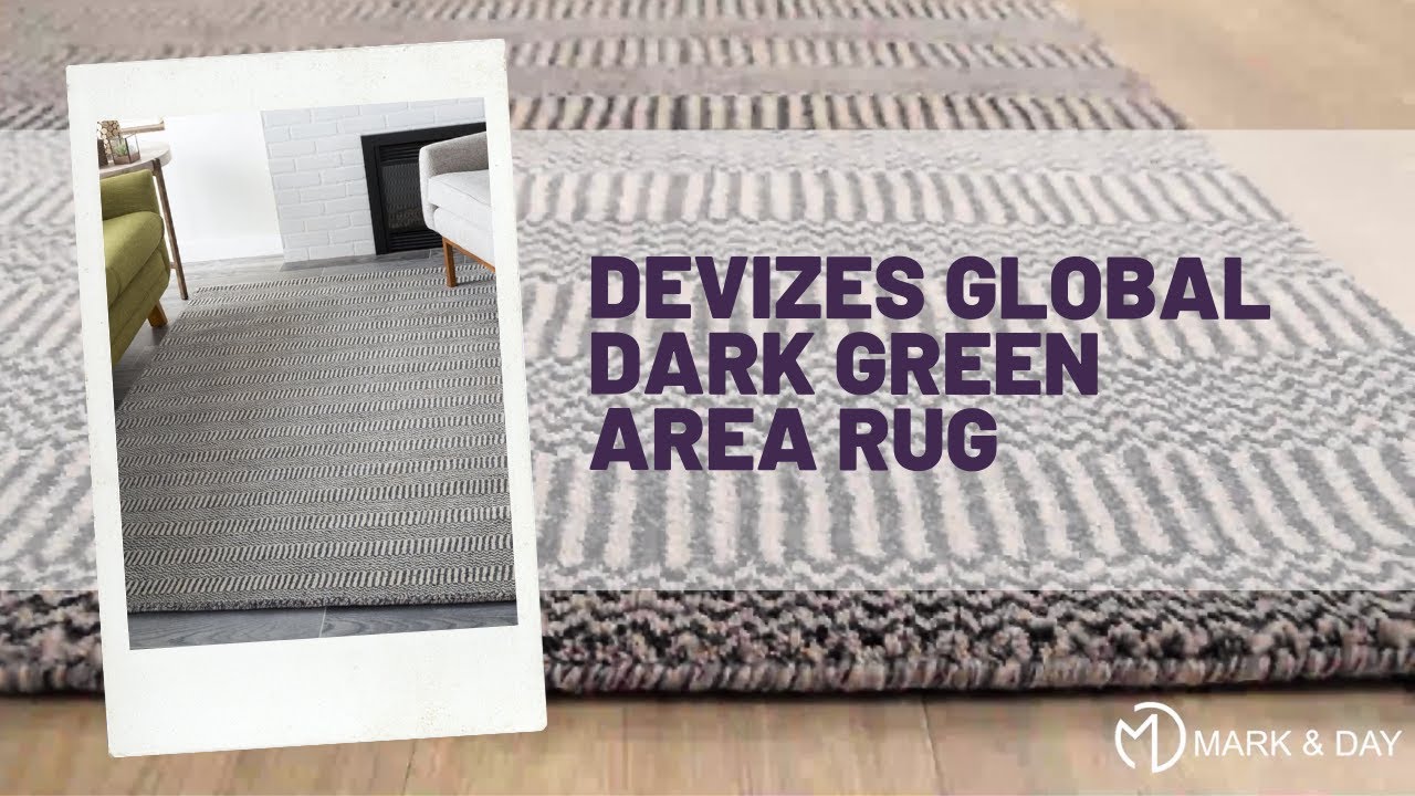 Devizes Global Dark Green Area Rug