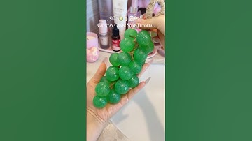 Grape soap tutorial🍈🫧#diysoap #diy #aethetic #asmr #fyp #soapmaking #tutorial #soap
