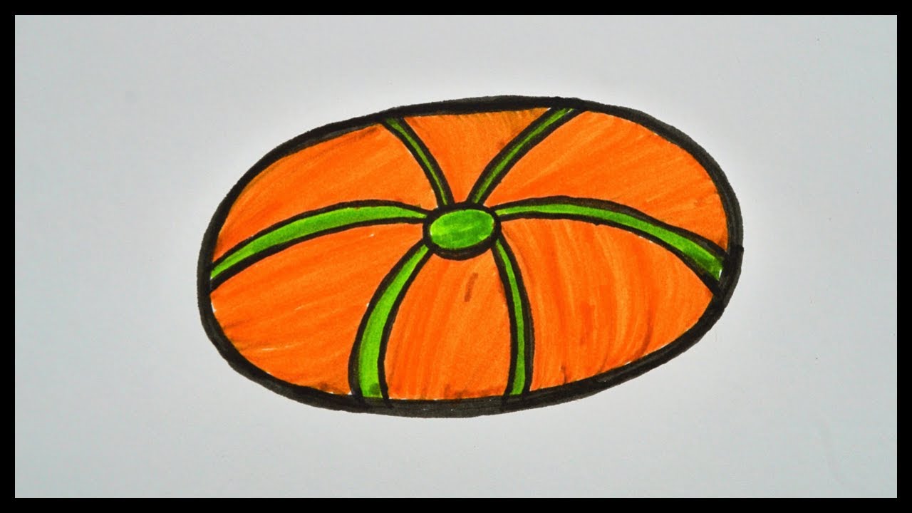 How To Draw A Melon || Drawing For Kids || Coloring For Kids - YouTube