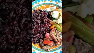 we've been eating black rice for 2 months now 😌 #blackrice #food #healthy