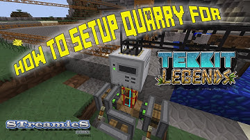 Tekkit Legends "HOW TO" Setup a Quarry