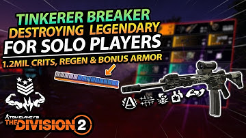 The Division 2 | HEARTBREAKER With TINKERER is Destroying LEGENDARY!