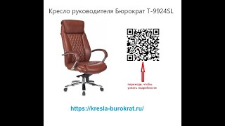 Обзор кресла для руководителя Бюрократ T-9924SL