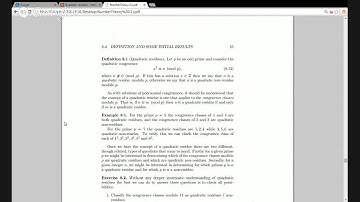 Quadratic residues - introduction