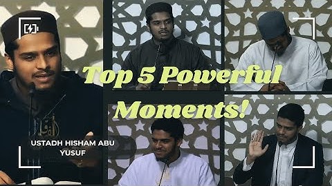 Top 5 Life-Changing Lectures by Ustad Hisham Abu Yusuf | Prophetic Character & Names of Allah Series