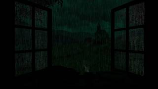 Gentle Rain and Distant Thunder Outside the Window | Deep Sleep Ambience for Stress Relief