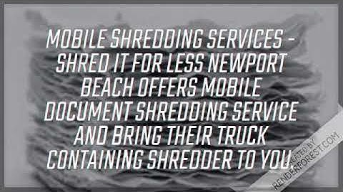 Secure Document shredding Services