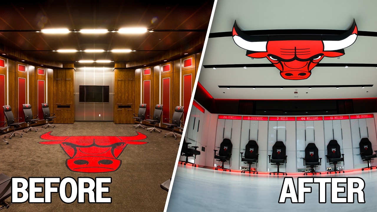 Inside the Chicago Bulls BRAND NEW Locker Room & Weight Room