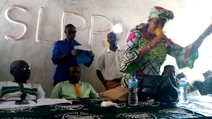 Mrs Ann-Marie Harding making her statement in Puje...