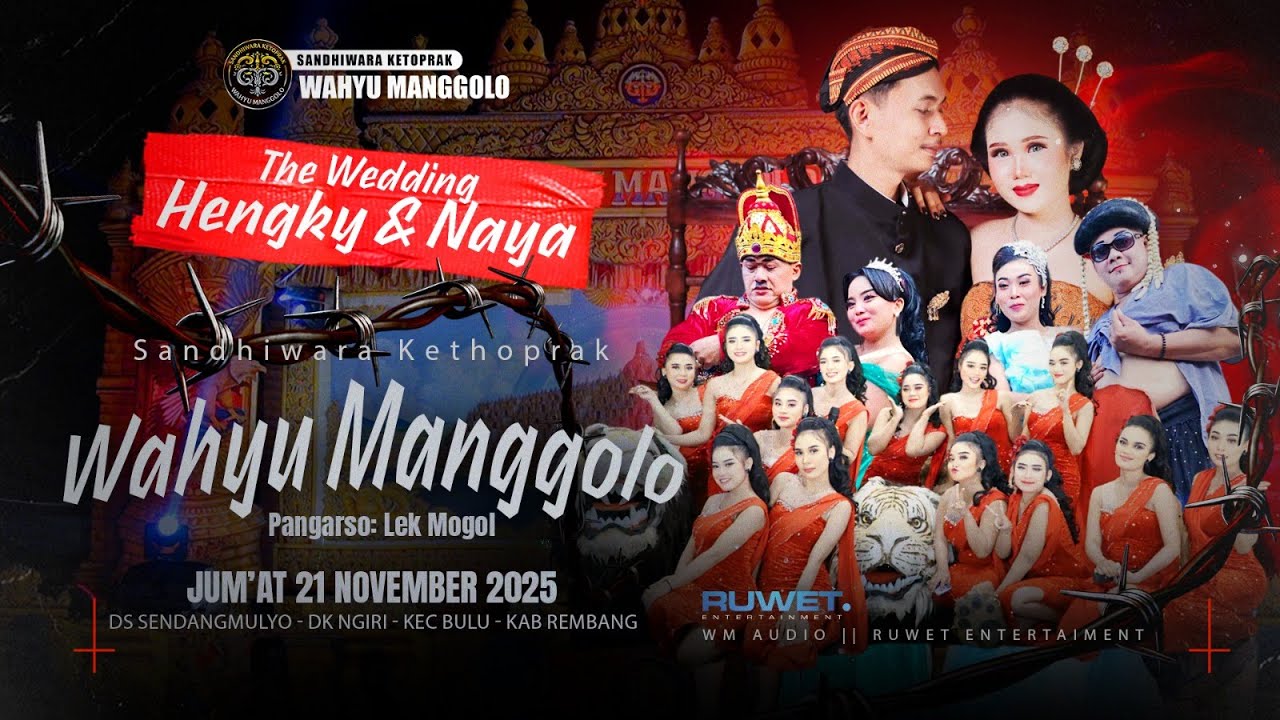 🔴LIVE WAHYU MANGGOLO - WEDDING NAYA & HENGKY | SENDANGMULYO BULU REMBANG | WM AUDIO