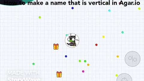 How Make to a vertical name in Agario