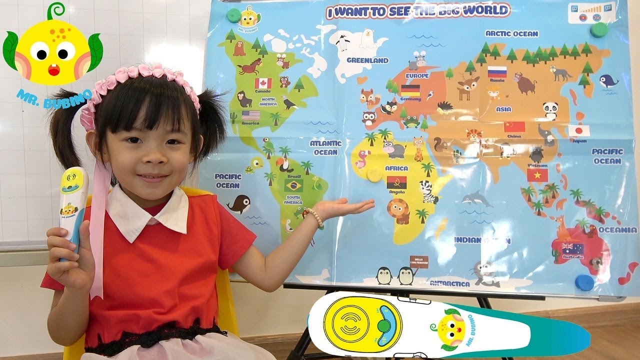 Cách dạy trẻ Bé học bản đồ thế giới hiệu quả tại nhà