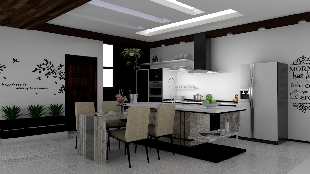 vray rendering for sketchup Modern kitchen Render by 