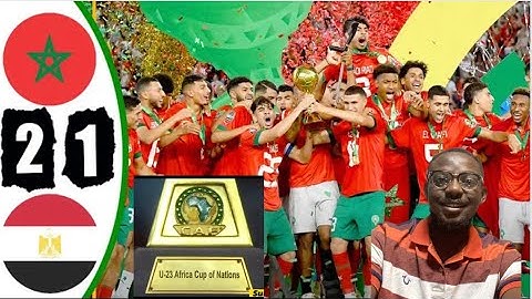 Morocco Vrs Egypt (2-1) Watch Highlights U23 African Cup of Nations Finals
